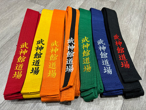 Coloured Bujinkan Belts